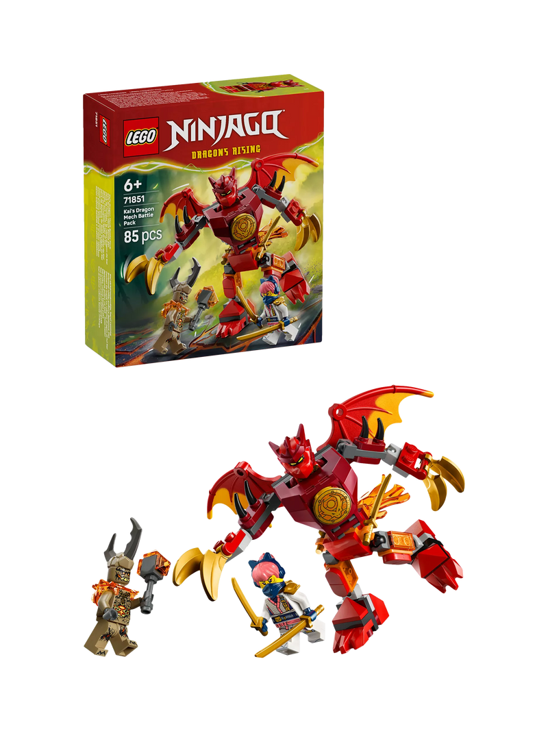 LEGO Ninjago Kai's Dragon Mech Battle Pack, UK version