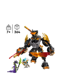 LEGO Ninjago Cole's Mission Mech and Dragon Zane building set 364 pieces (British brand)