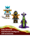 LEGO Ninjago Cole's Mission Mech and Dragon Zane building set 364 pieces (British brand)