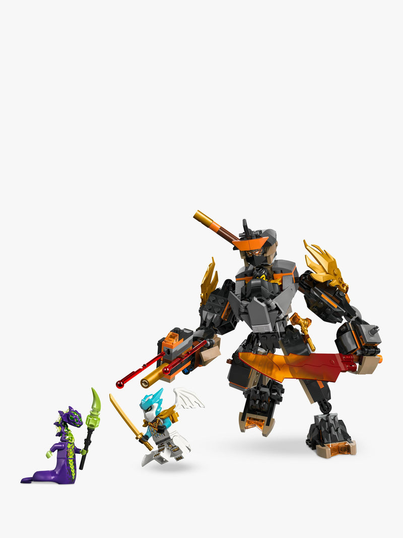 LEGO Ninjago Cole's Mission Mech and Dragon Zane building set 364 pieces (British brand)