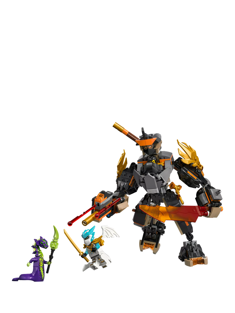 LEGO Ninjago Cole's Mission Mech and Dragon Zane building set 364 pieces (British brand)