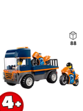 LEGO City Motorcycle Transporter toy building set 88 pieces - British product