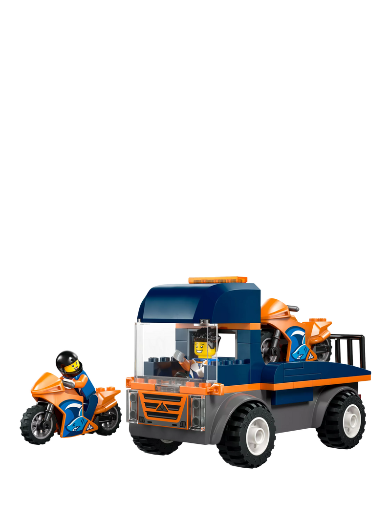 LEGO City Motorcycle Transporter toy building set 88 pieces - British product