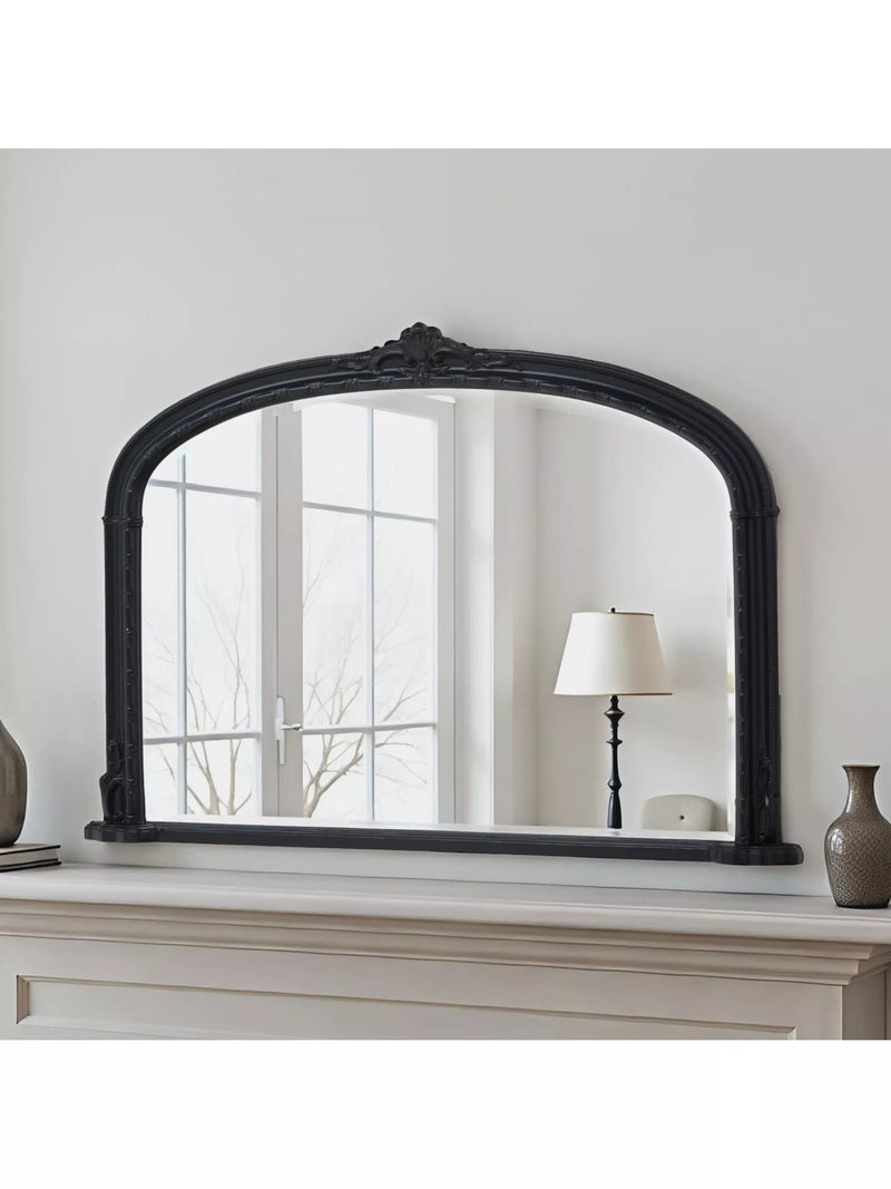Yearn Victorian Arched Overmantel Wall Mirror, 89 x 127cm