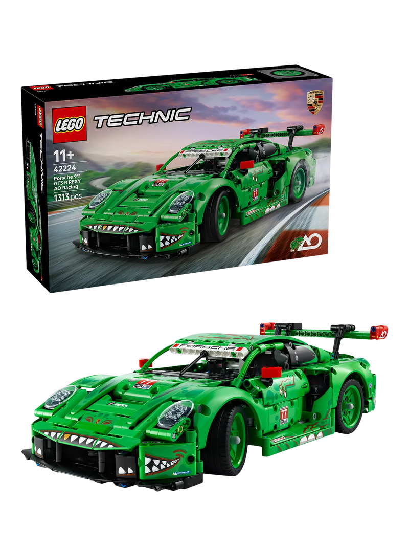 LEGO Technic Porsche 911 GT3 R REXY car toy, UK version