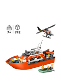 LEGO Rescue Boat and Helicopter set, imported from the UK