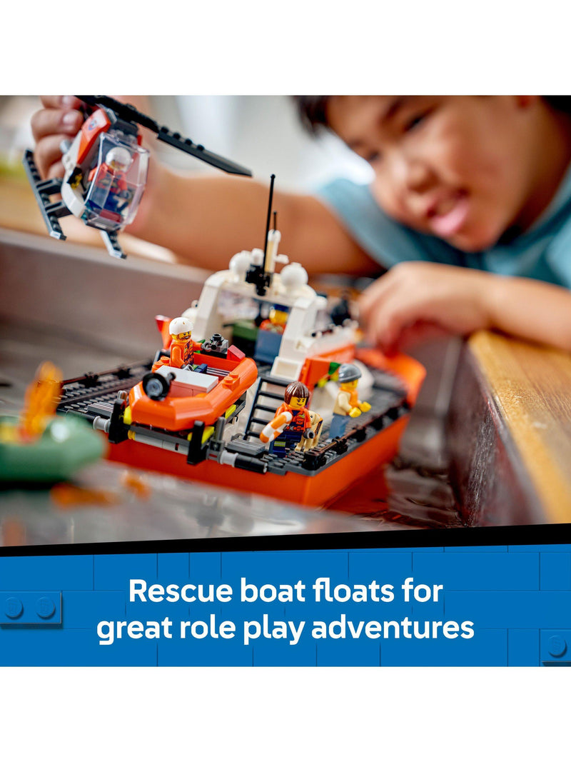 LEGO Rescue Boat and Helicopter set, imported from the UK