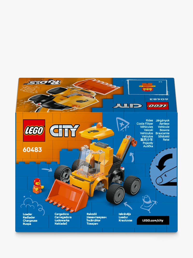 LEGO City 60483 construction loader toy (British brand)