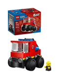 LEGO City fire engine mini building kit with rubber tyres (British brand)