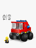 LEGO City fire engine mini building kit with rubber tyres (British brand)