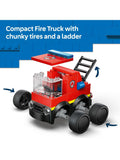 LEGO City fire engine mini building kit with rubber tyres (British brand)