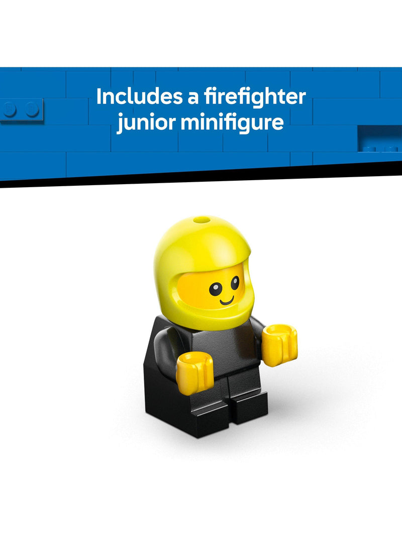 LEGO City fire engine mini building kit with rubber tyres (British brand)