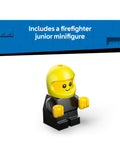 LEGO City fire engine mini building kit with rubber tyres (British brand)