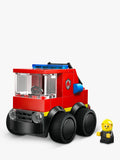 LEGO City fire engine mini building kit with rubber tyres (British brand)