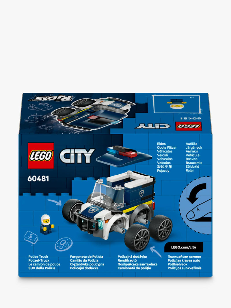 LEGO City police truck mini building kit 71 pieces - British product