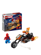 John Lewis LEGO Marvel Spider-Man vs. Ghost Rider Motorcycle Building Toy- Buy online at McGrocer