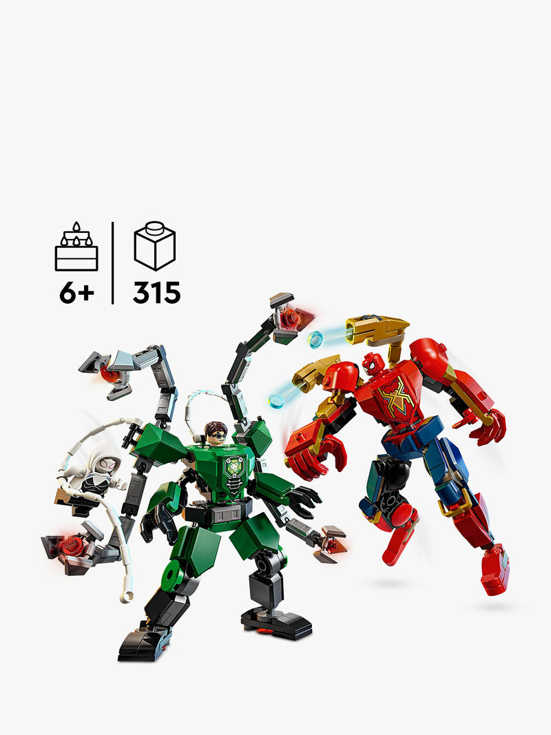 LEGO Marvel Spider-Man vs Doc Ock mech set 315 pieces - British product