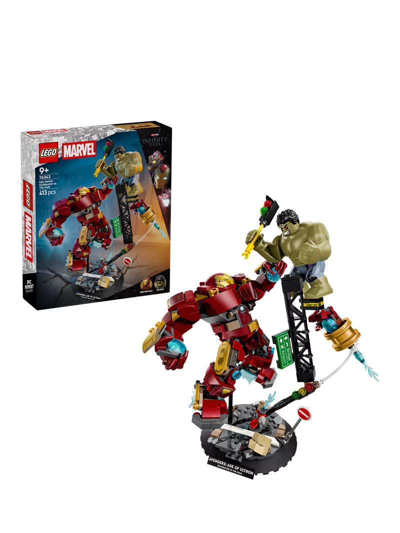 LEGO Marvel Hulkbuster vs Hulk building toy set (British brand)