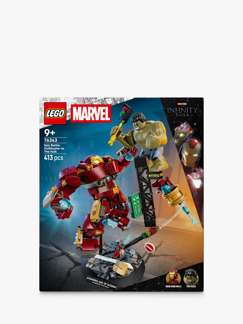 LEGO Marvel Hulkbuster vs Hulk building toy set (British brand)