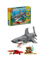 John Lewis LEGO Creator Fierce Shark with a Treasure Chest 3-in-1 Building Toy- Buy online at McGrocer