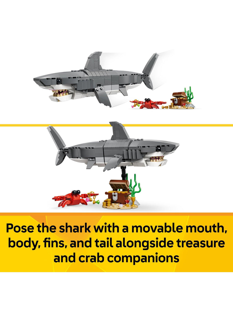 LEGO Creator 3-in-1 fierce shark building set (British brand)
