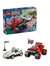 John Lewis LEGO Sonic the Hedgehog Silver's Car vs. Knuckles' Monster Truck Building Set- Buy online at McGrocer