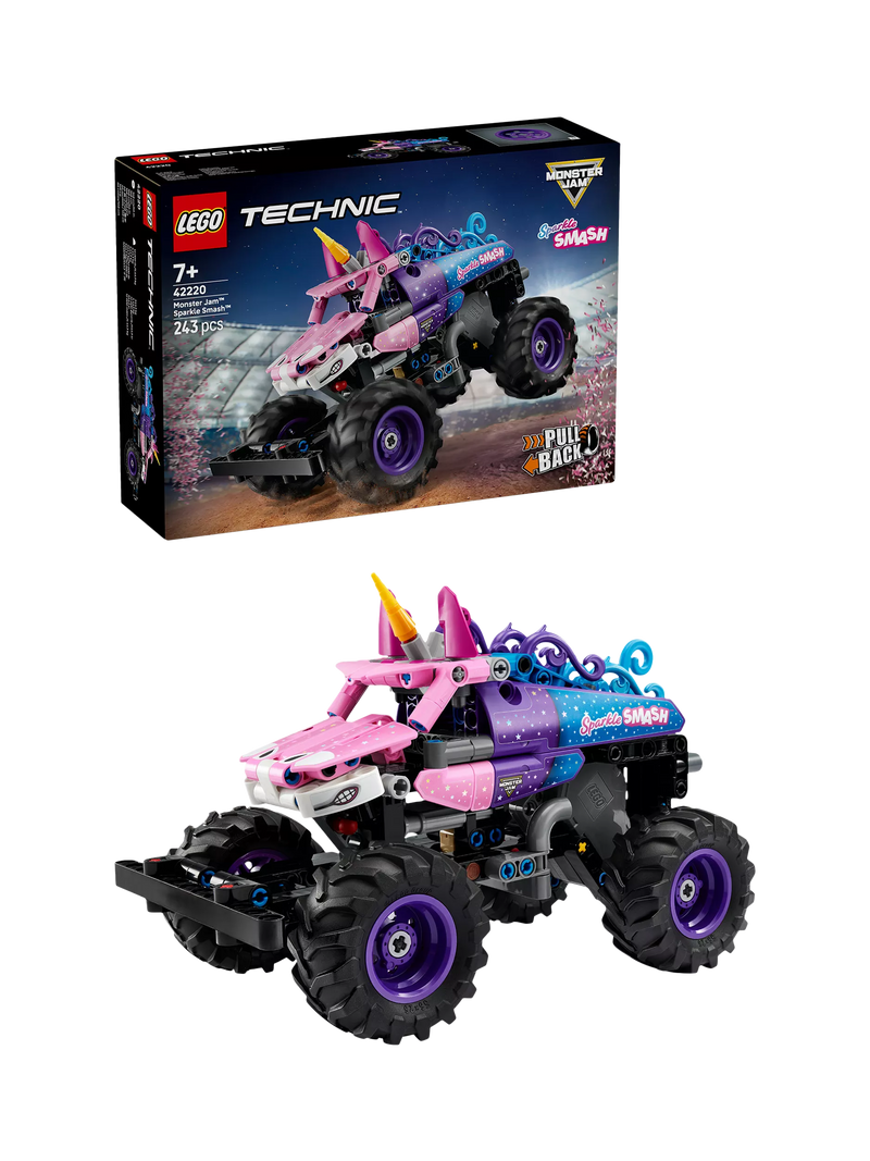 LEGO Technic Monster Jam Sparkle Smash building set 243 pieces, UK version