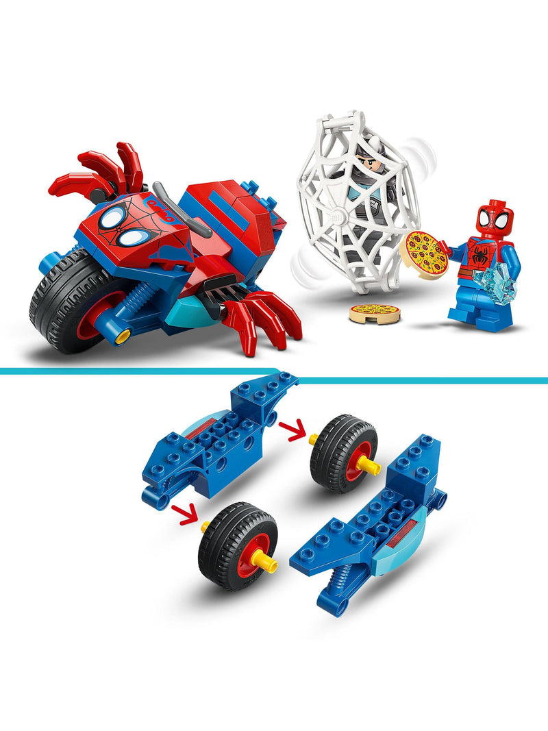 LEGO Marvel Spidey motorcycle building set 61 pieces - British product