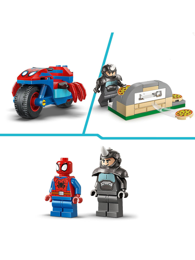 LEGO Marvel Spidey motorcycle building set 61 pieces - British product