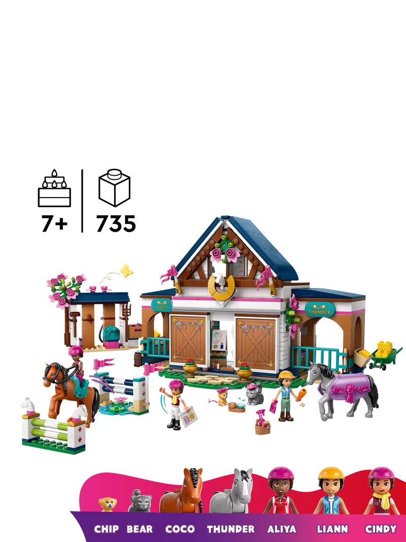 LEGO Friends Horse Stable and Riding Academy 735 piece set (British brand)