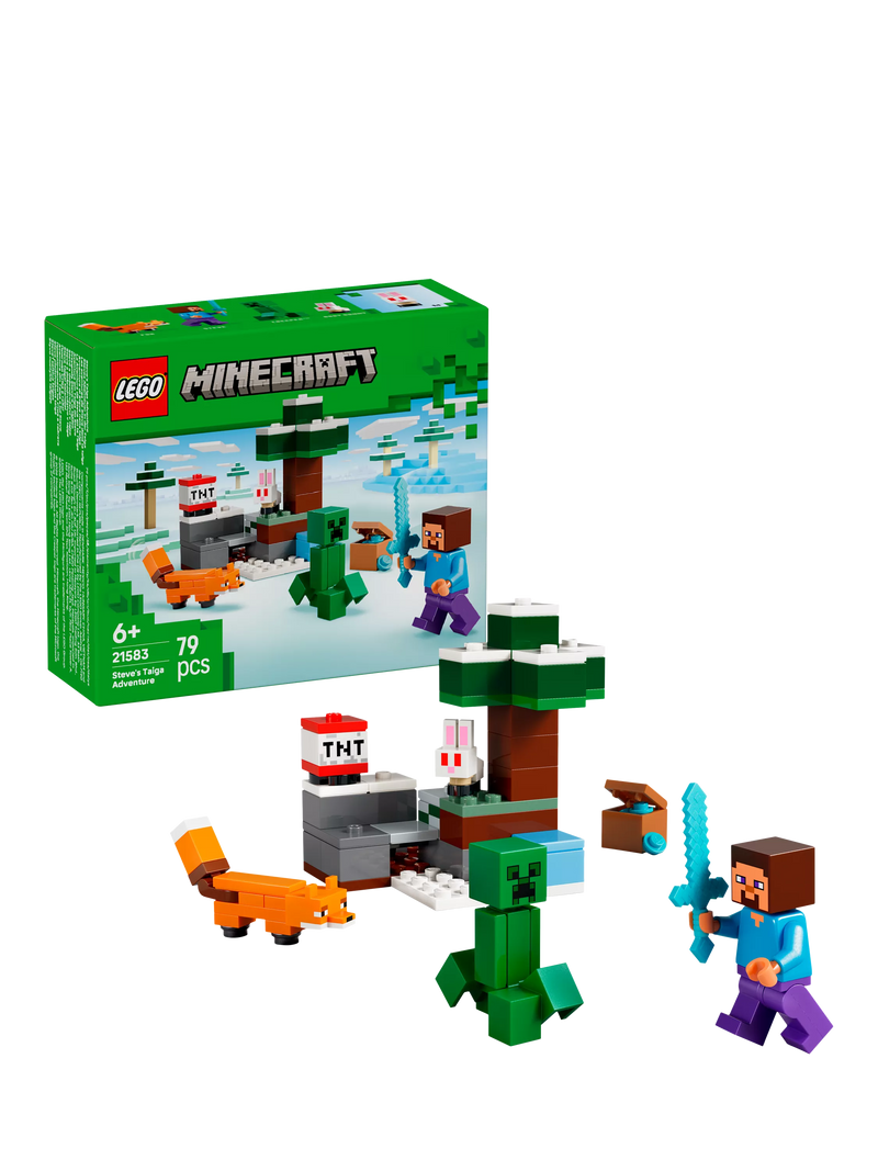 LEGO Minecraft Steve's Taiga Adventure building set, UK version