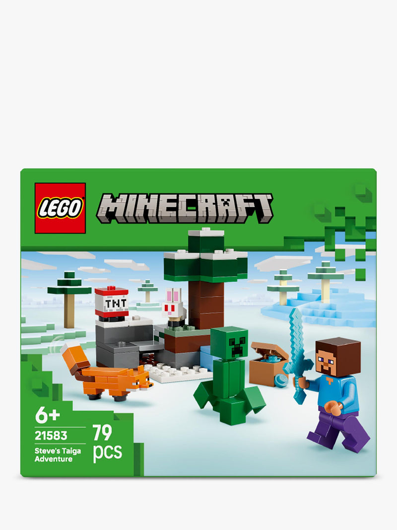 LEGO Minecraft Steve's Taiga Adventure building set, UK version