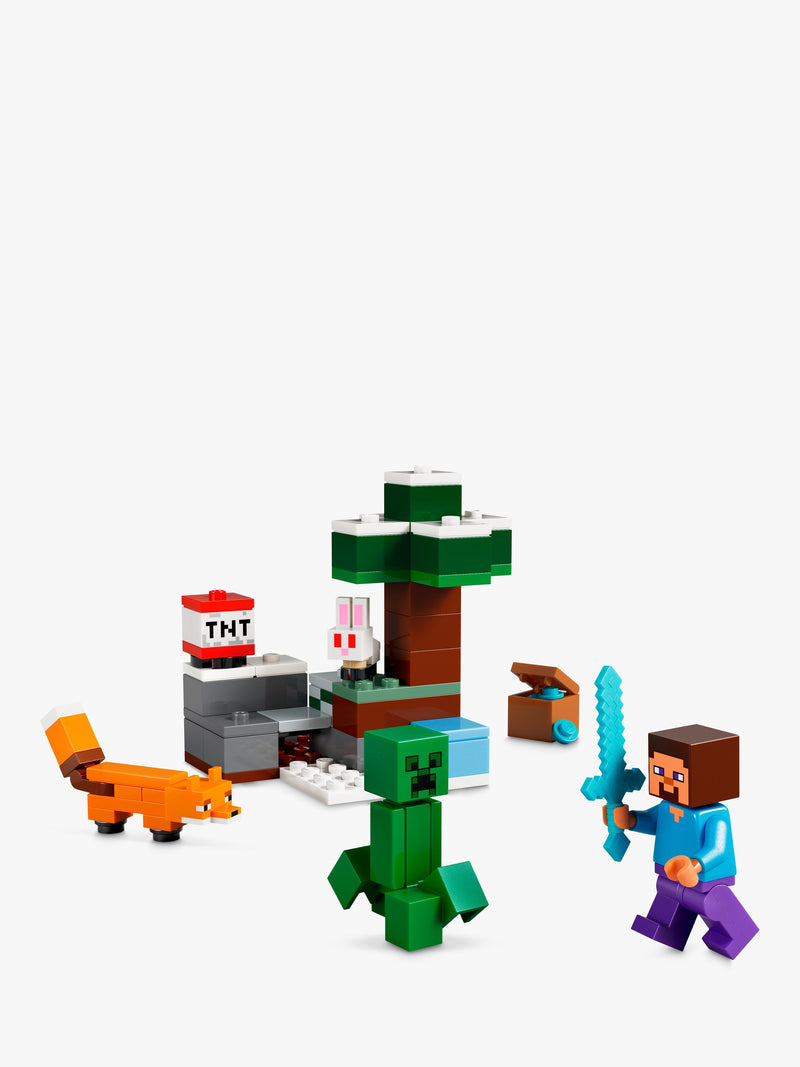 LEGO Minecraft Steve's Taiga Adventure building set, UK version