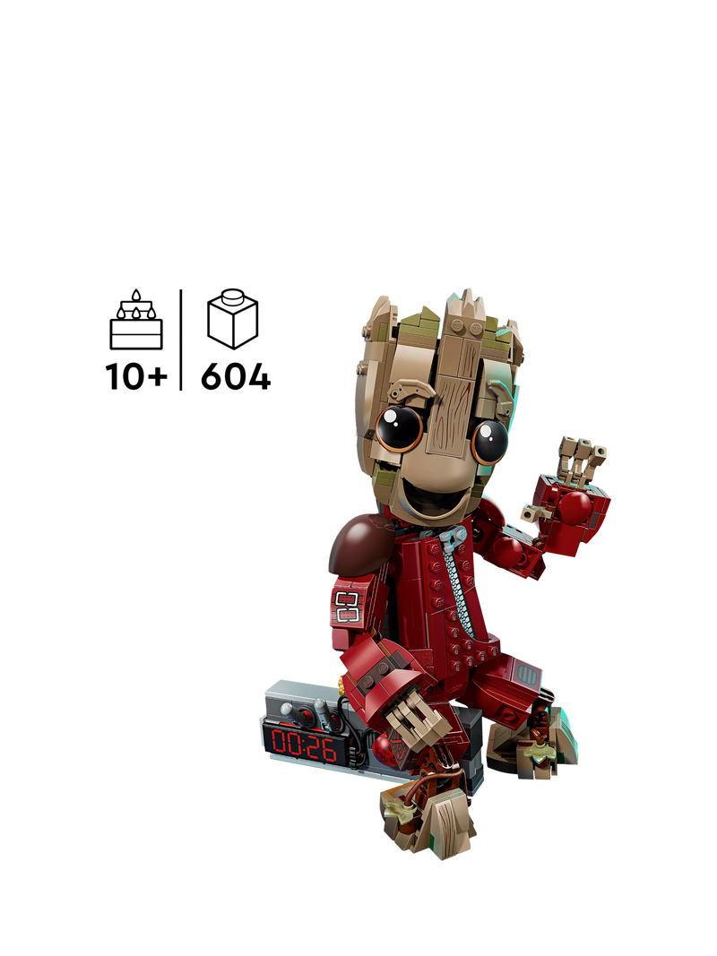 LEGO Baby Groot Ravager Jumpsuit figure 76341, UK version