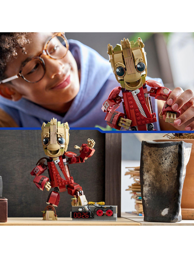 LEGO Baby Groot Ravager Jumpsuit figure 76341, UK version