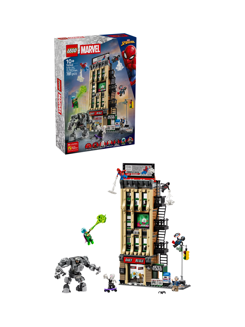 LEGO Marvel Daily Bugle building toy with minifigures - British product