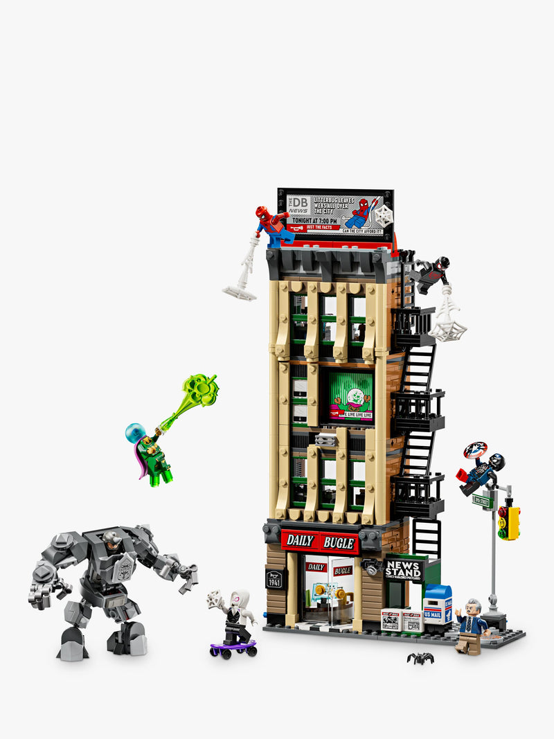 LEGO Marvel Daily Bugle building toy with minifigures - British product