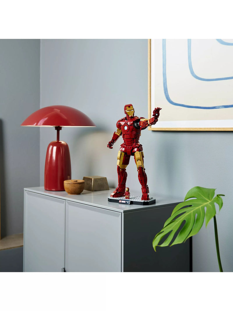 LEGO Marvel Iron Man Mark 3 figure - British product