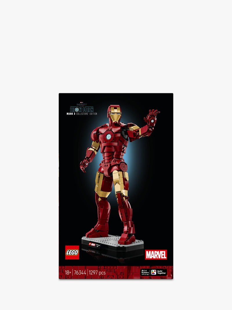 LEGO Marvel Iron Man Mark 3 figure - British product