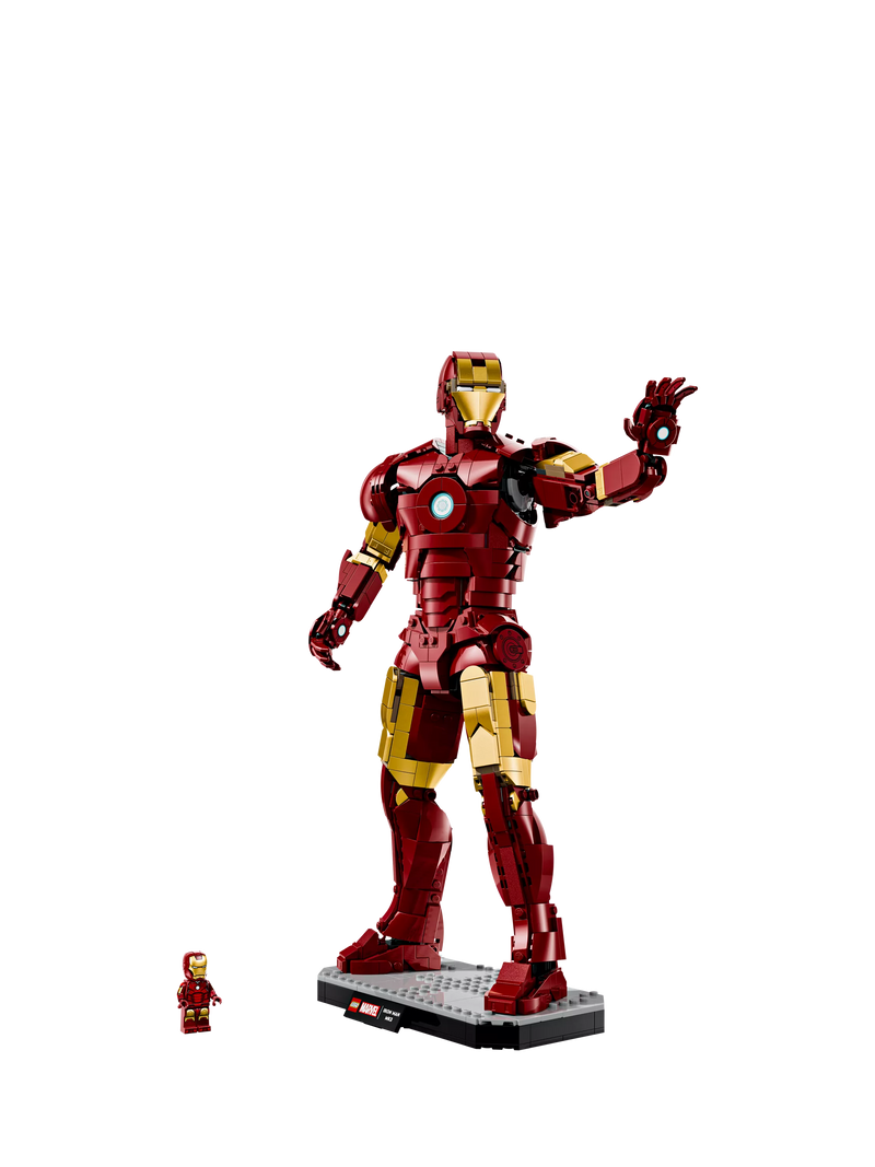 LEGO Marvel Iron Man Mark 3 figure - British product