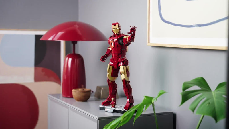 LEGO Marvel Iron Man Mark 3 figure - British product