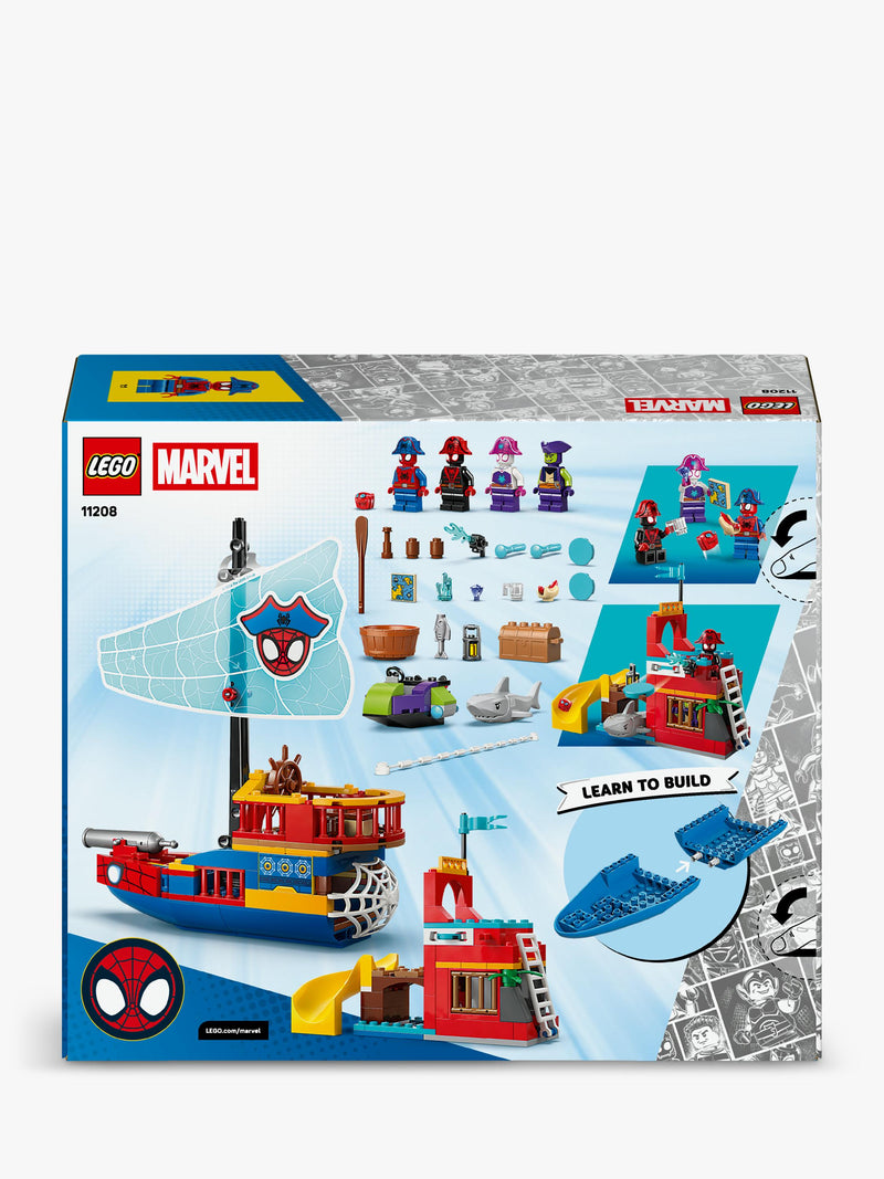 LEGO Marvel Team Spidey Pirate Ship building toy 11208, imported from the UK