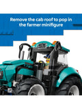 LEGO City tractor building set 60498 with farmer minifigure (British brand)