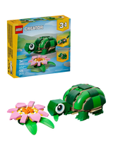 John Lewis LEGO Creator Turtle with a Water Lily Flower 3-in-1 Building Toy- Buy online at McGrocer