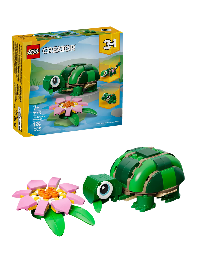 LEGO Creator 3-in-1 turtle building toy (British brand)