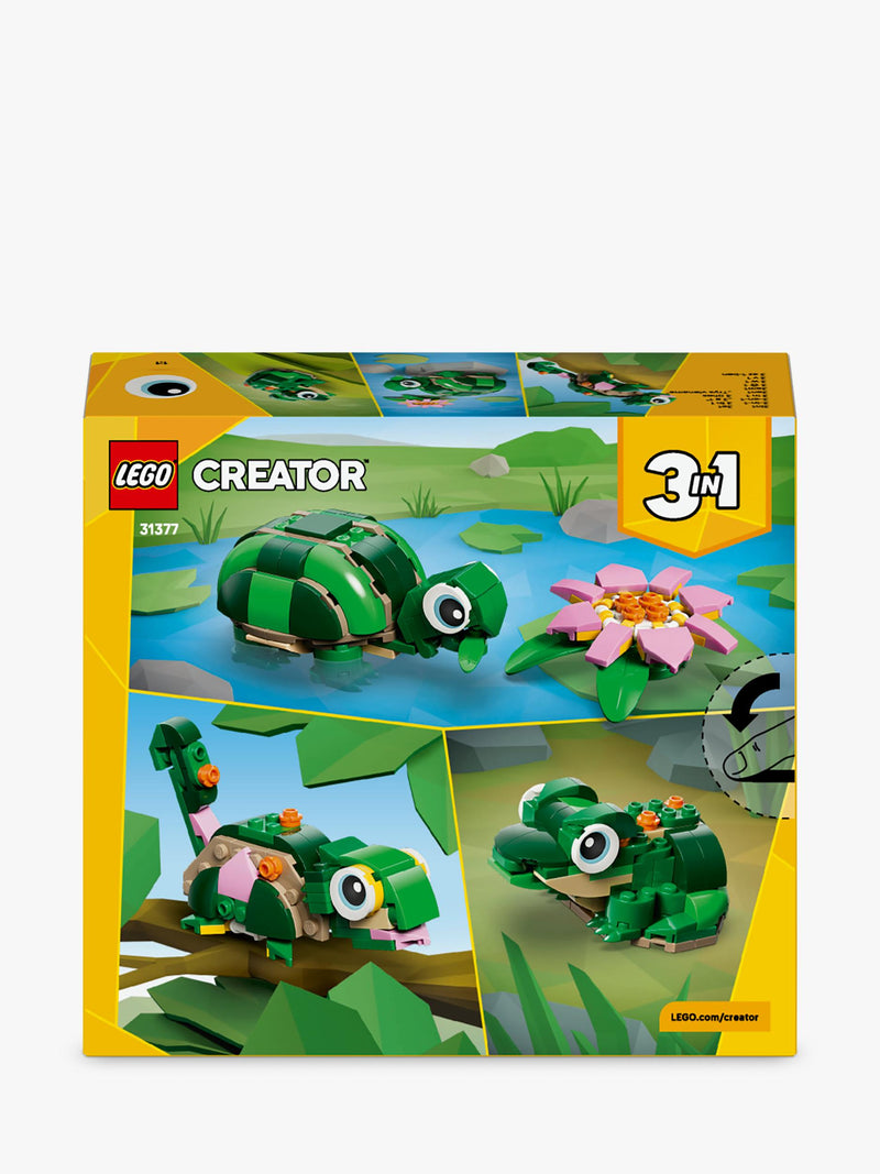 LEGO Creator 3-in-1 turtle building toy (British brand)