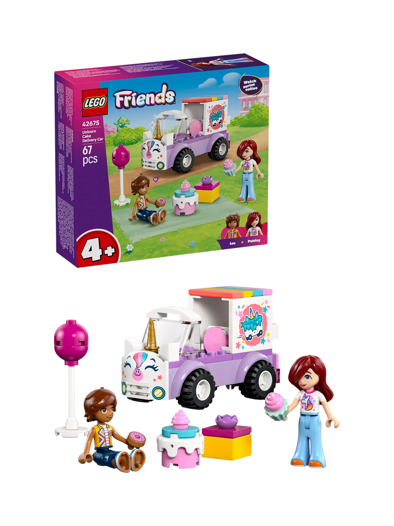 LEGO Friends Unicorn Cake Delivery Car construction set 67 pieces - British product