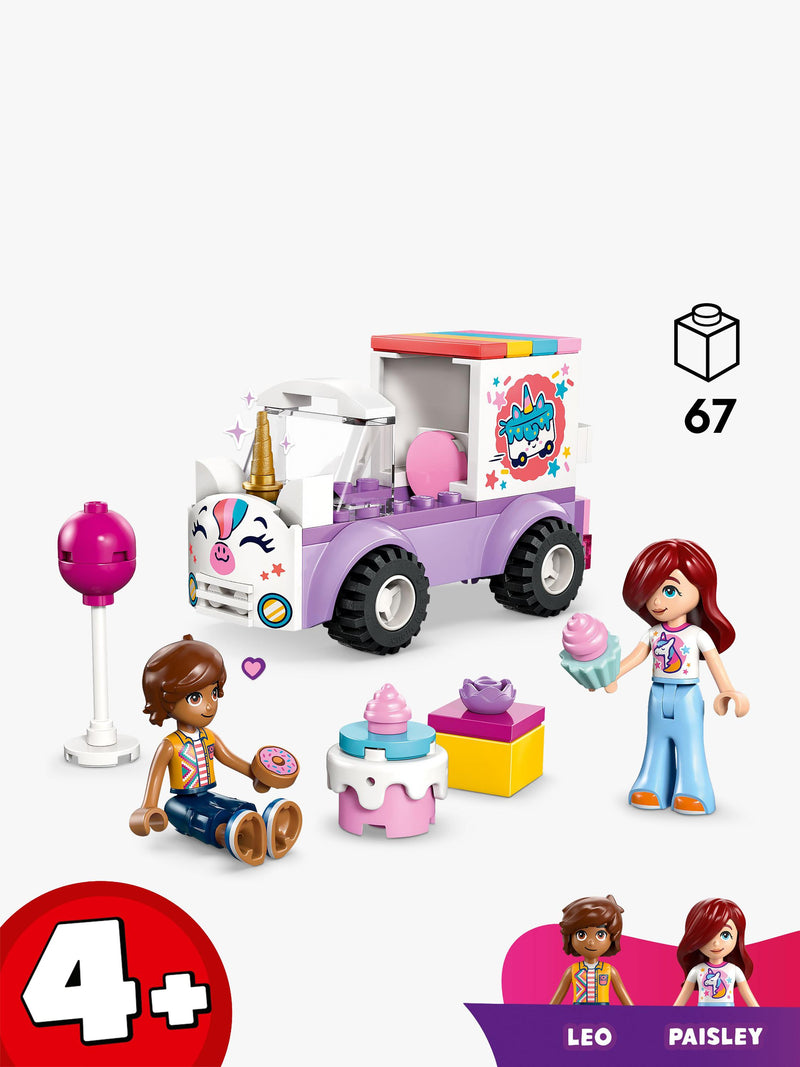 LEGO Friends Unicorn Cake Delivery Car construction set 67 pieces - British product