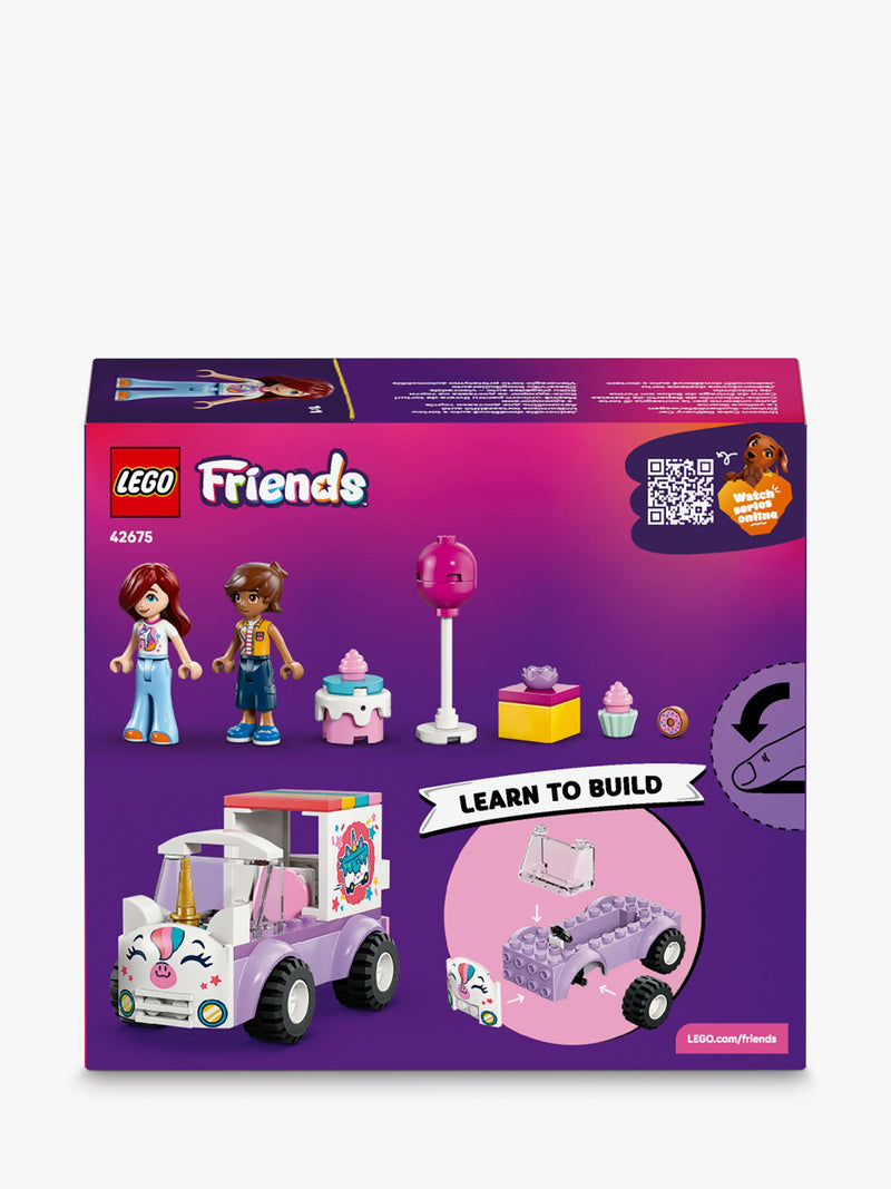 LEGO Friends Unicorn Cake Delivery Car construction set 67 pieces - British product