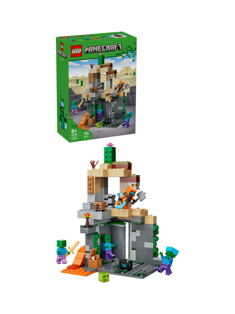 LEGO Minecraft Zombie Dungeon building set 284 pieces, UK version